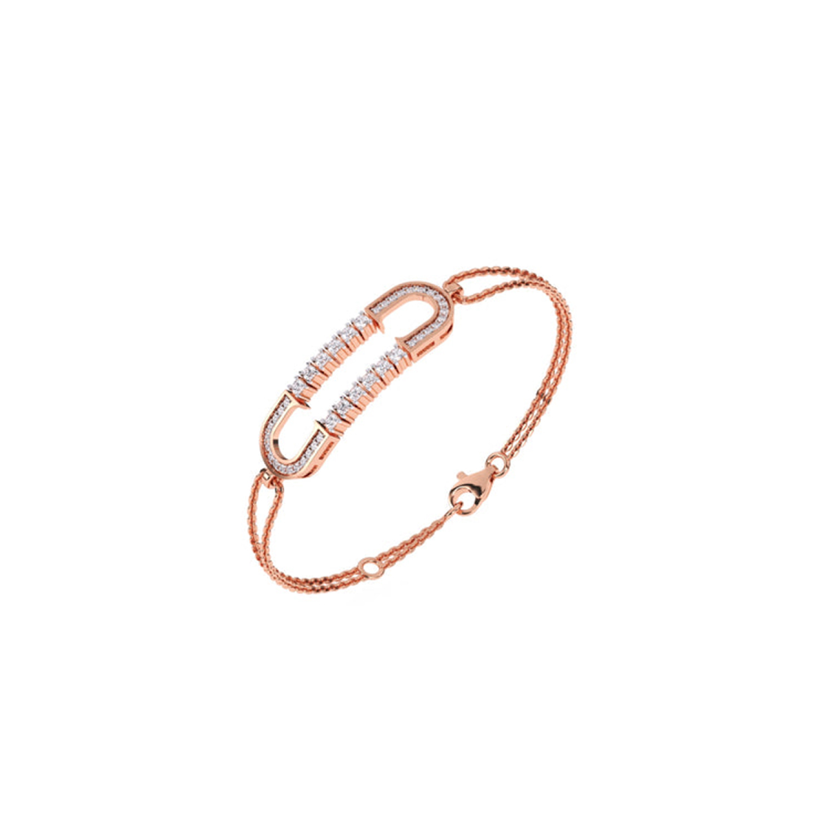 Rose Gold Stylish Charm Adjustable Free Size Designer Bracelet
